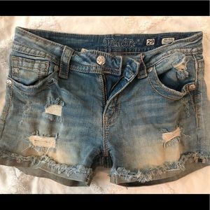 Miss Me distressed denim shorts